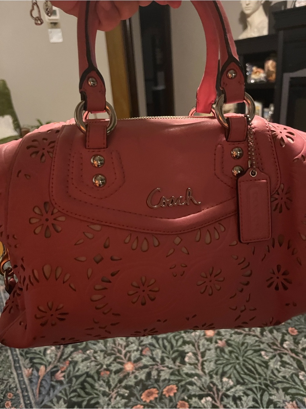 Coach Ashley Lace Eyelet Carryall / Satchel